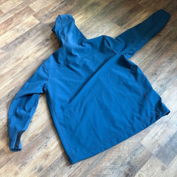 AFTCO aftec Blue Pullover Hoodie Jacket w/ Neck Gaiter & Side Zip Men’s 3XL Exce - Picture 3 of 14